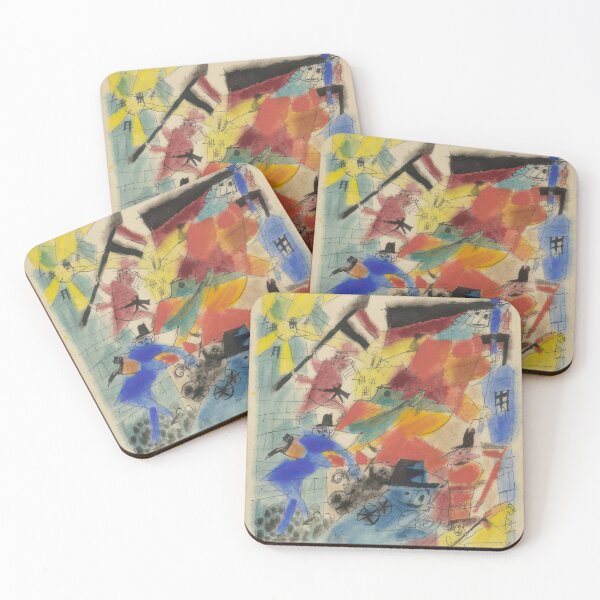 Item preview, Euphoric Victory (Siegesrausch) - 1918 by Lyonel Feininger - Bauhaus Movement designed and sold by namikikkik.