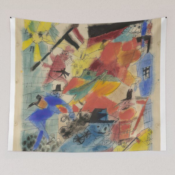Item preview, Euphoric Victory (Siegesrausch) - 1918 by Lyonel Feininger - Bauhaus Movement designed and sold by namikikkik.