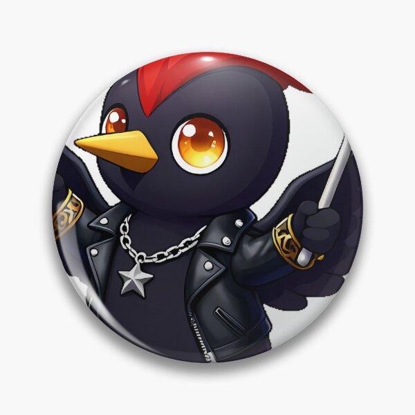 Item preview, Gothic Woodpecker Rockstar with Drumsticks designed and sold by IllumeInk.