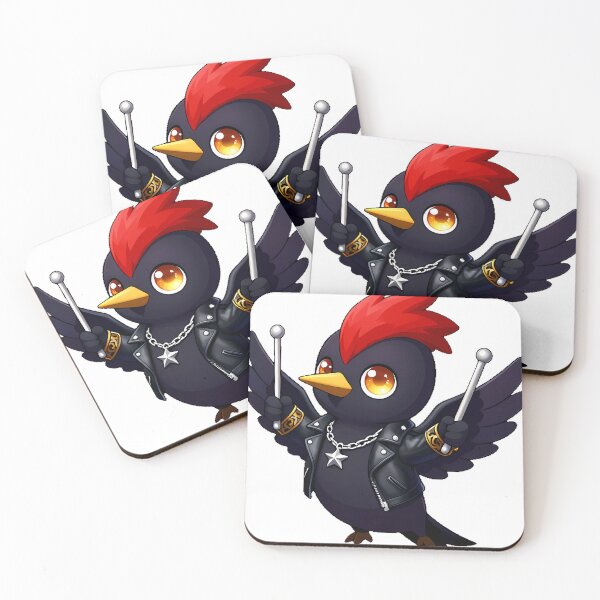 Item preview, Gothic Woodpecker Rockstar with Drumsticks designed and sold by IllumeInk.