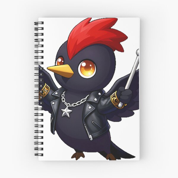 Item preview, Gothic Woodpecker Rockstar with Drumsticks designed and sold by IllumeInk.