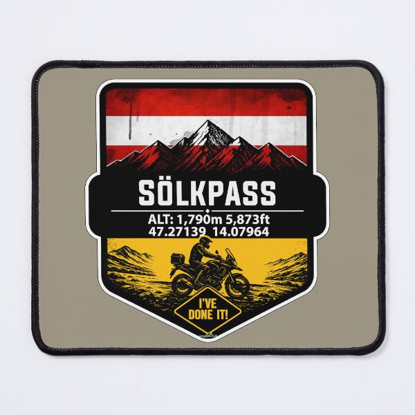 Item preview, Sölk Pass, Styria, Austria Solkpass Austria Motorcycle Ive DOne It! Sticker TShirt 03 designed and sold by OuterShellUK.