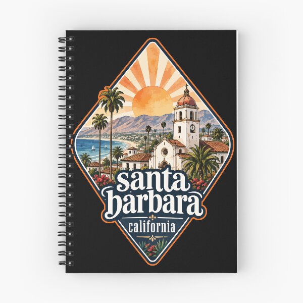 Item preview, Santa Barbara California USA Travel Watercolor designed and sold by TomFrontierArt.