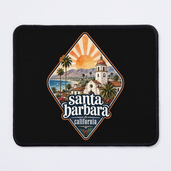 Item preview, Santa Barbara California USA Travel Watercolor designed and sold by TomFrontierArt.