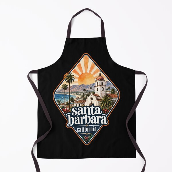 Item preview, Santa Barbara California USA Travel Watercolor designed and sold by TomFrontierArt.