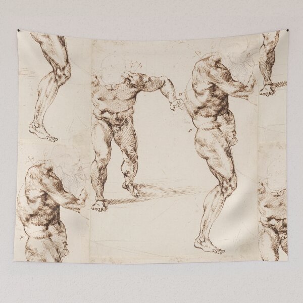 Item preview, Renaissance Male Nude Anatomical Studies designed and sold by artofuniverse.