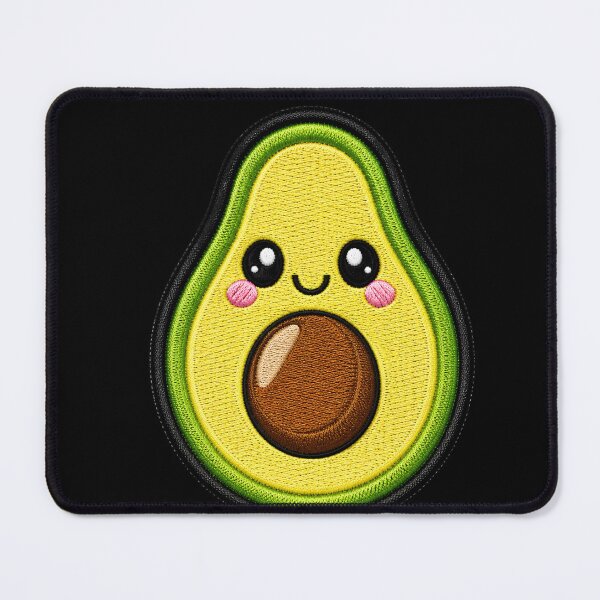 Item preview, Kawaii Avocado Embroidery Patch Illustration designed and sold by ColorSplash123.