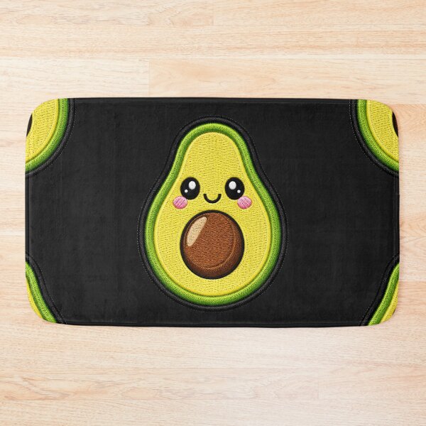 Item preview, Kawaii Avocado Embroidery Patch Illustration designed and sold by ColorSplash123.