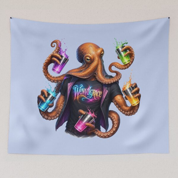 Item preview, Copy of Octopus Bartender Gift designed and sold by Wenvilgrace.