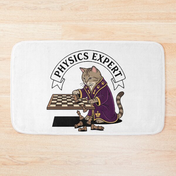 Item preview, Physics Expert Cat Knocking Chess Pieces Off Board designed and sold by Rare By Hero.