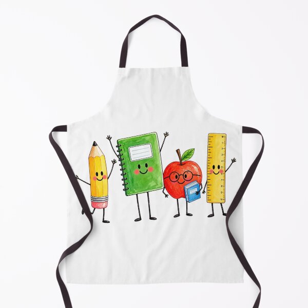 Item preview, Cute School Supplies Watercolor Characters designed and sold by tarzbol.
