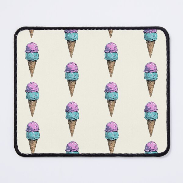 Item preview, Pink Blue Ice Cream Cone Illustration designed and sold by jianina-alondra.