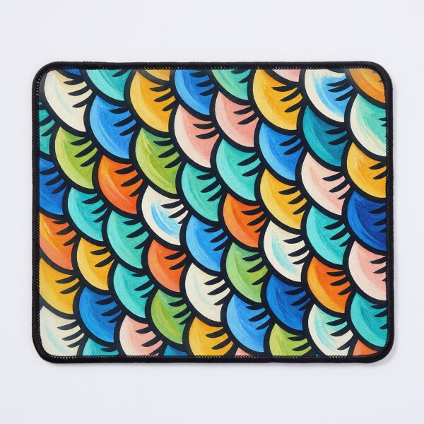 Item preview, Hand Painted Fish Scales – Artistic Aquatic Texture Pattern designed and sold by annenambiro.
