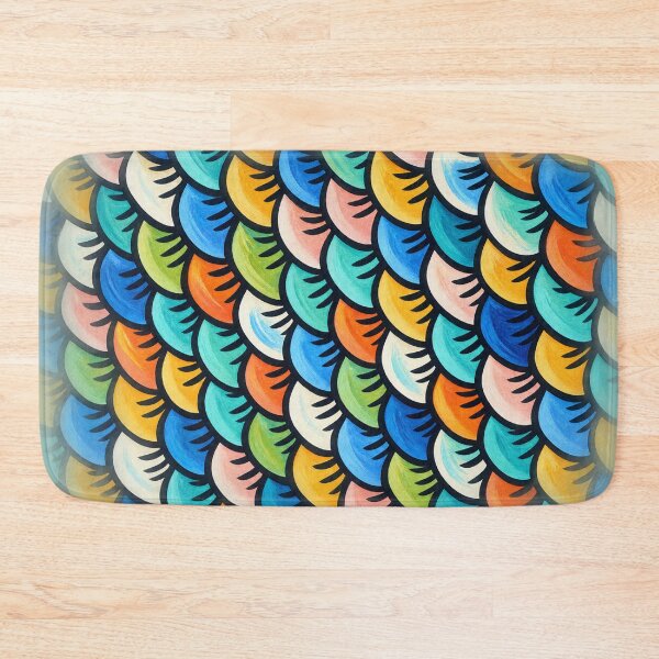 Item preview, Hand Painted Fish Scales – Artistic Aquatic Texture Pattern designed and sold by annenambiro.