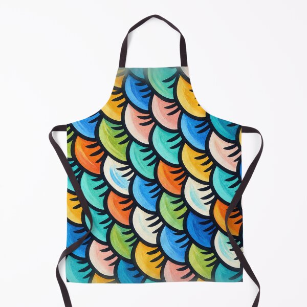 Item preview, Hand Painted Fish Scales – Artistic Aquatic Texture Pattern designed and sold by annenambiro.