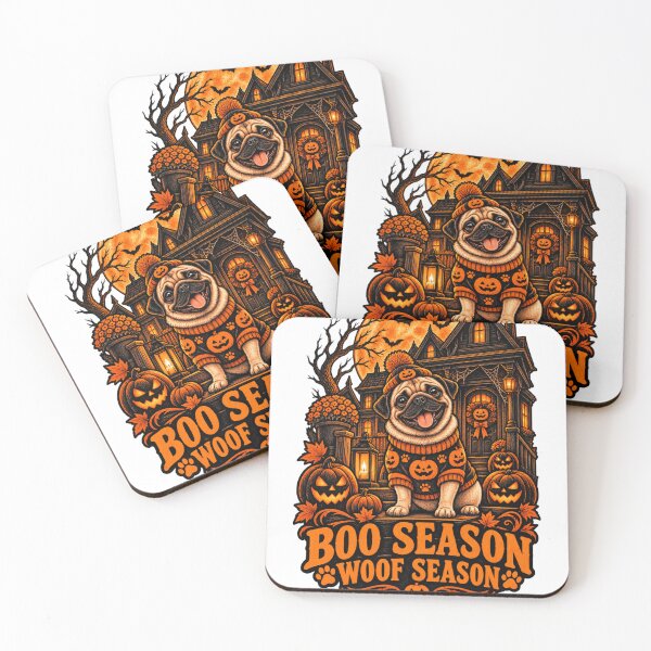 Item preview, Boo Season Woof Season Pug Halloween Funny Pug Pumpkin Sweater Shirt designed and sold by KnrNazimTHRE4DS.
