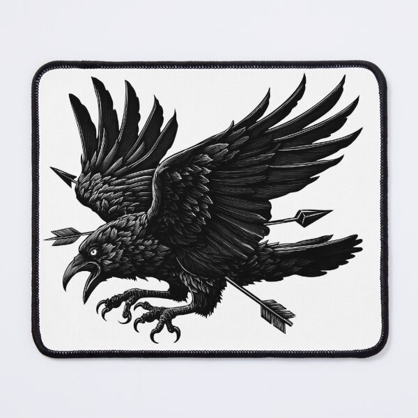 Item preview, Black crow illustration designed and sold by robyeyedropy.