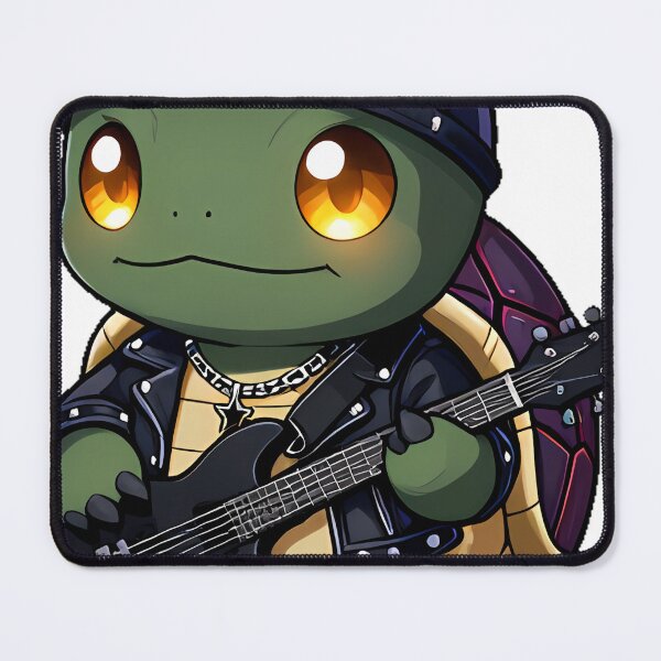 Item preview, Gothic Turtle Rockstar with Tiny Guitar designed and sold by IllumeInk.