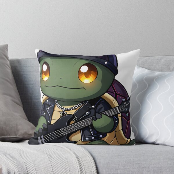 Item preview, Gothic Turtle Rockstar with Tiny Guitar designed and sold by IllumeInk.