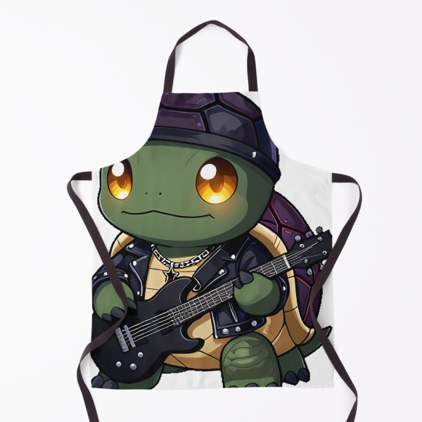 Item preview, Gothic Turtle Rockstar with Tiny Guitar designed and sold by IllumeInk.