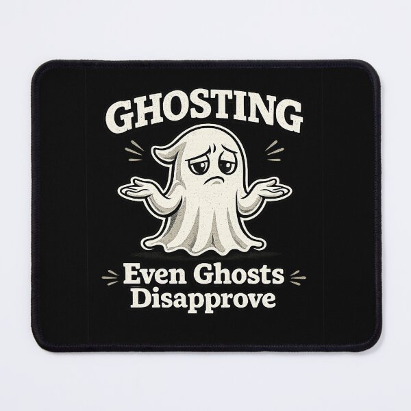 Item preview, Ghosting: Even Ghosts Disapprove Funny Design | Modern Dating & Relationship Humor | Introvert Meme | Texting & Communication designed and sold by kjson1.