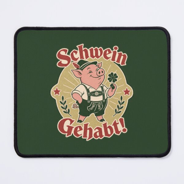 Item preview, Schwein Gehabt Lucky Pig German Oktoberfest Humor designed and sold by AntiqueImages.