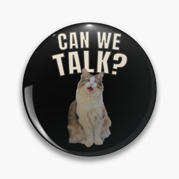 Item preview, Can We Talk? – Funny Cat Conversation Design designed and sold by MB-CatPrints.