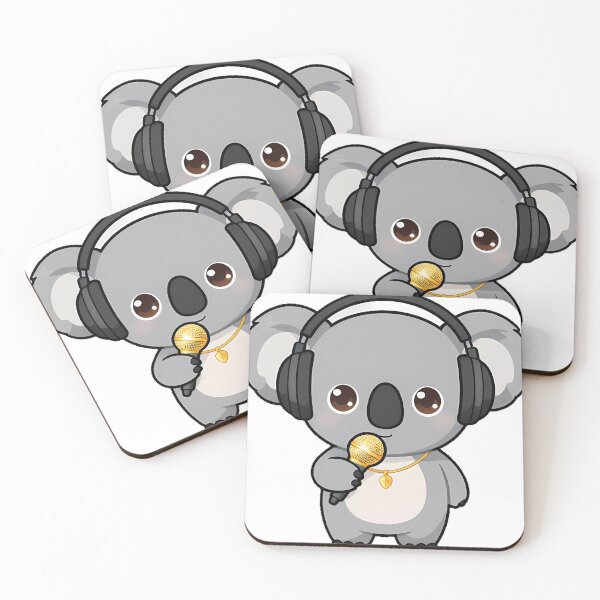 Item preview, Cute Koala Rapper with Headphones designed and sold by pumsquare.