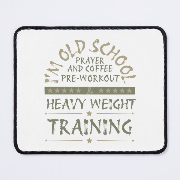 Item preview, Old School Prayer And Coffee Christian Gym designed and sold by Bezuiden.