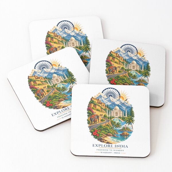 Item preview, Explore India – Freedom to Wander | Independence Day Travel Art designed and sold by ArtsyExplorer.
