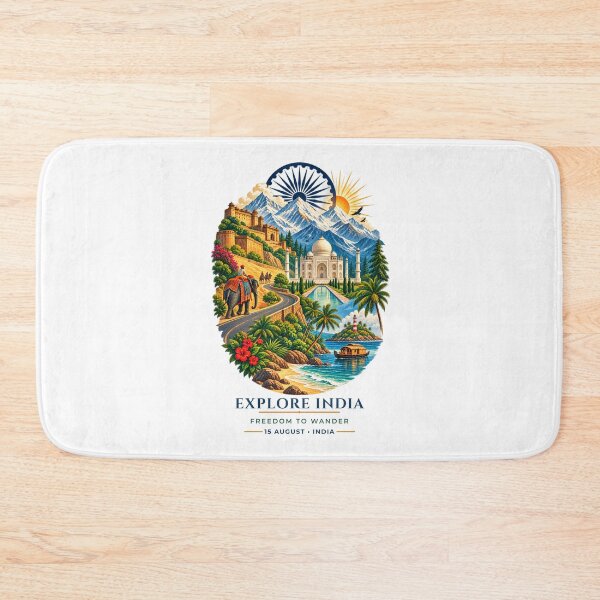 Item preview, Explore India – Freedom to Wander | Independence Day Travel Art designed and sold by ArtsyExplorer.