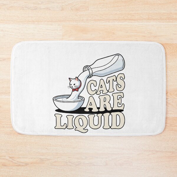 Item preview, Cats Are Liquid Pouring Milk Bottle Illustration designed and sold by Rare By Hero.