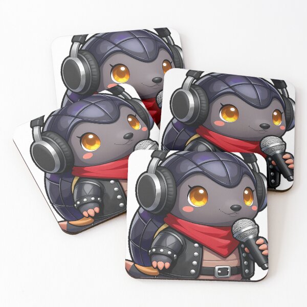 Item preview, Gothic Armadillo Rockstar with Headphones designed and sold by IllumeInk.