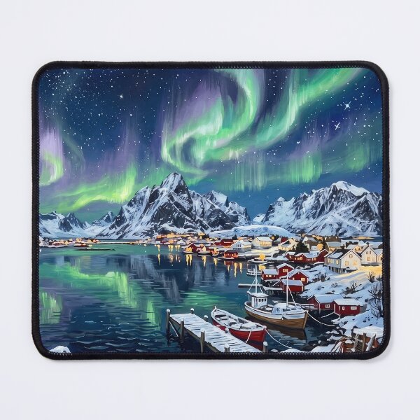 Item preview, Northern Lights Over Lofoten designed and sold by RedPeaStudio.