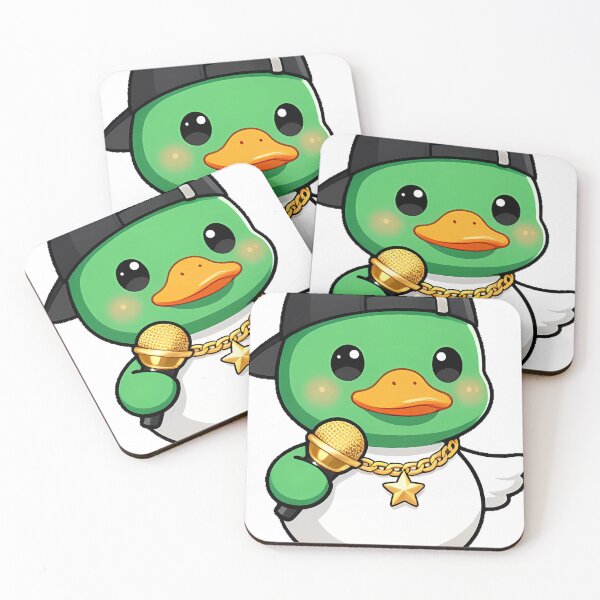 Item preview, Cute Mallard Duck Rapper with Gold Chain designed and sold by pumsquare.