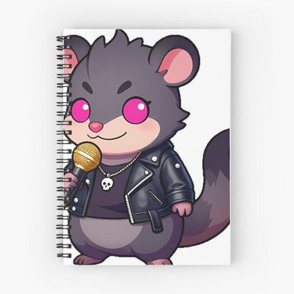 Item preview, Gothic Opossum Rockstar with Gold Chain designed and sold by IllumeInk.