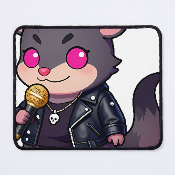 Item preview, Gothic Opossum Rockstar with Gold Chain designed and sold by IllumeInk.