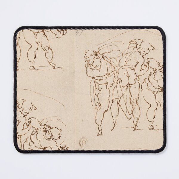 Item preview, Muscular Male Nudes Bearing Loads Sketch designed and sold by artofuniverse.