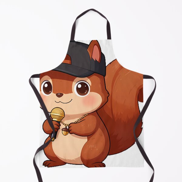Item preview, Cute Squirrel Rapper with Gold Chain designed and sold by pumsquare.