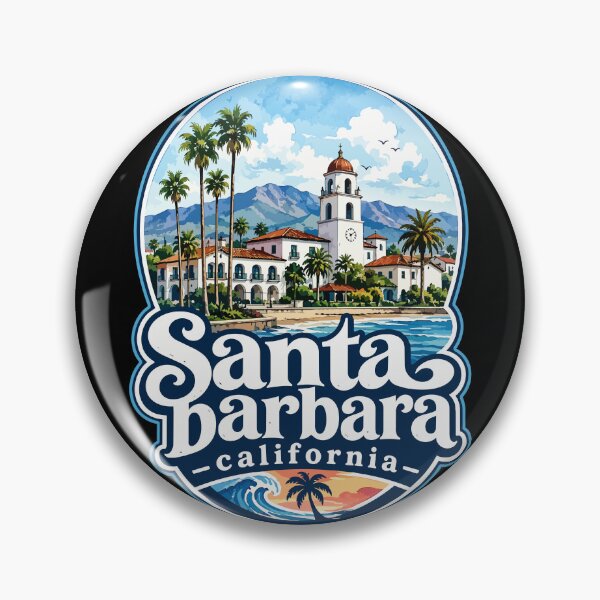 Item preview, Santa Barbara California Watercolor designed and sold by TomFrontierArt.