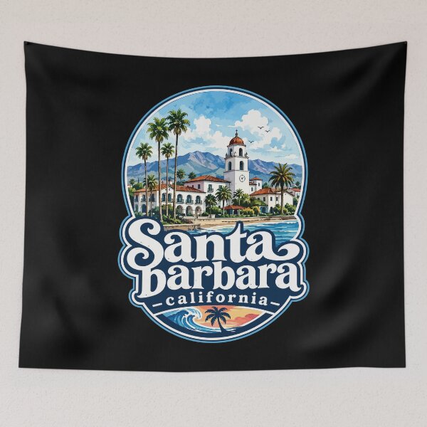 Item preview, Santa Barbara California Watercolor designed and sold by TomFrontierArt.
