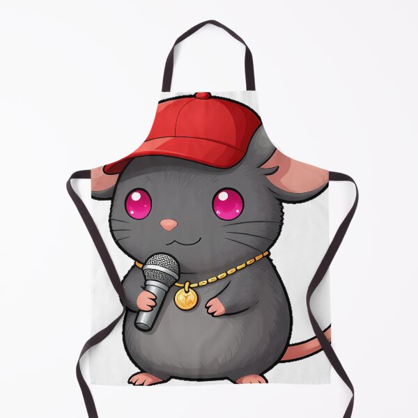 Item preview, Cute Rat Rapper with Tiny Gold Chain designed and sold by pumsquare.