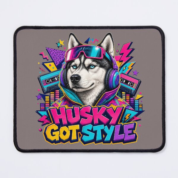 Item preview, Retro Husky Music Lover Got Style designed and sold by Kolibra.
