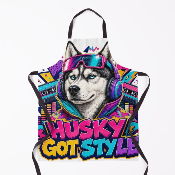 Item preview, Retro Husky Music Lover Got Style designed and sold by Kolibra.