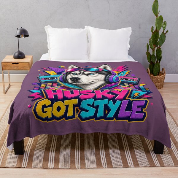 Item preview, Retro Husky Music Lover Got Style designed and sold by Kolibra.