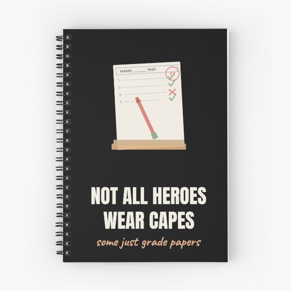 Item preview, Not All Heroes Wear Capes Teacher Gift designed and sold by The Cozy Design Studio.