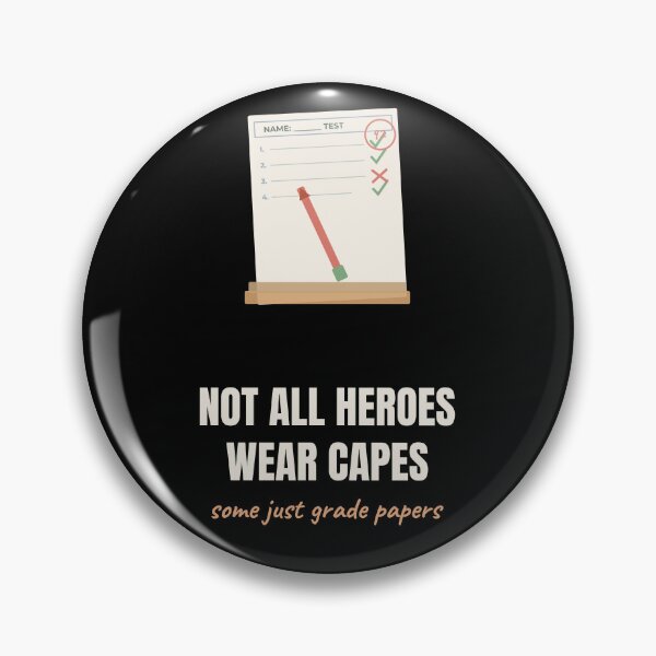 Item preview, Not All Heroes Wear Capes Teacher Gift designed and sold by The Cozy Design Studio.