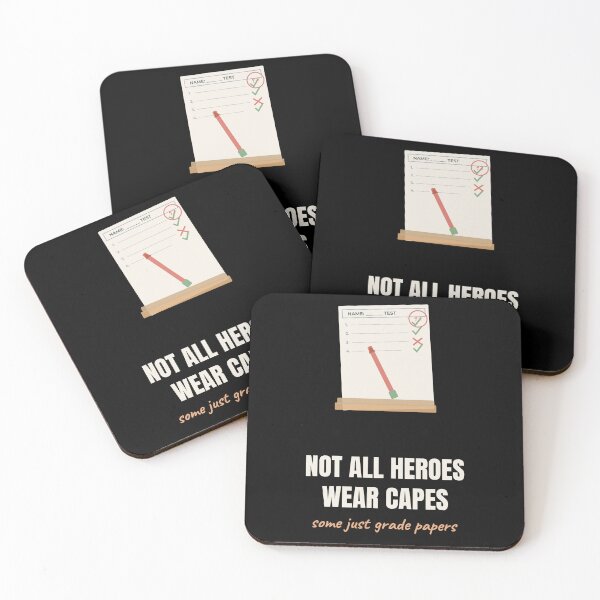 Item preview, Not All Heroes Wear Capes Teacher Gift designed and sold by The Cozy Design Studio.