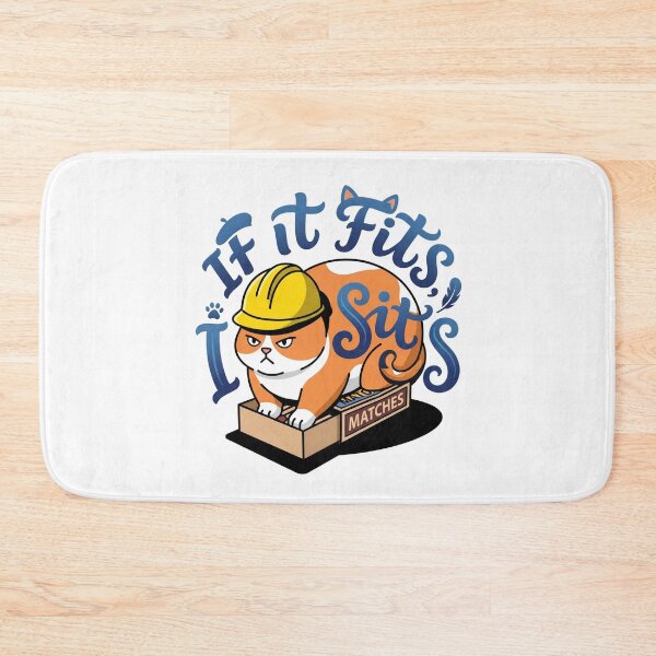 Item preview, Construction Cat In Matchbox If It Fits I Sits designed and sold by Rare By Hero.