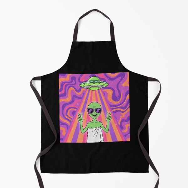 Item preview, Funny Beach Alien Summer Vacation UFO Beam Sticker designed and sold by FestivityFinds.